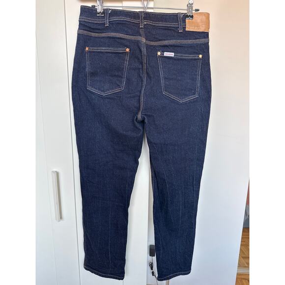 Topo Designs Women's Dark Wash Denim Straight Leg Jeans, Size 12, EUC - Picture 2 of 9